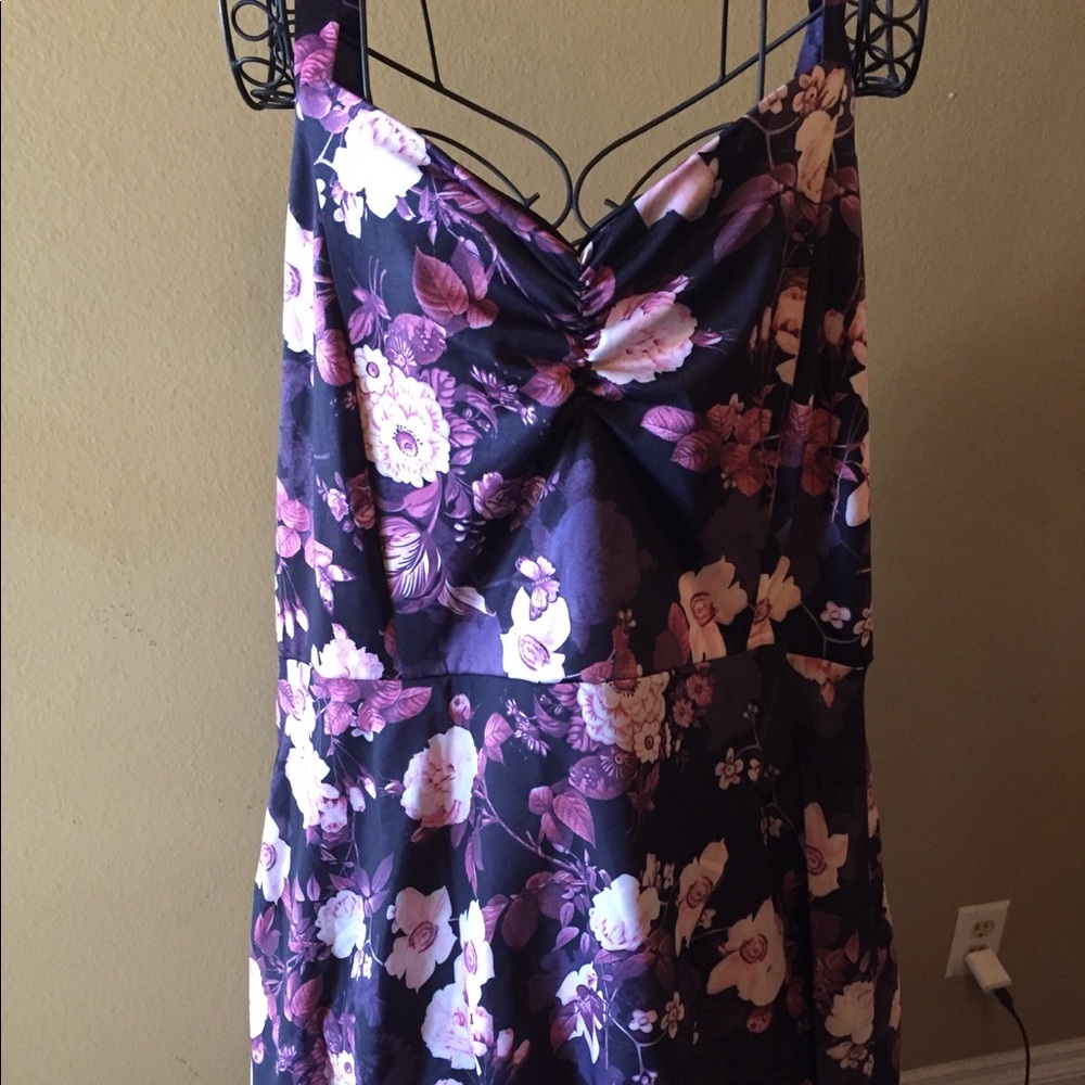 Plus size floral dress